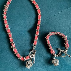 Juicy Couture necklace and bracelet set